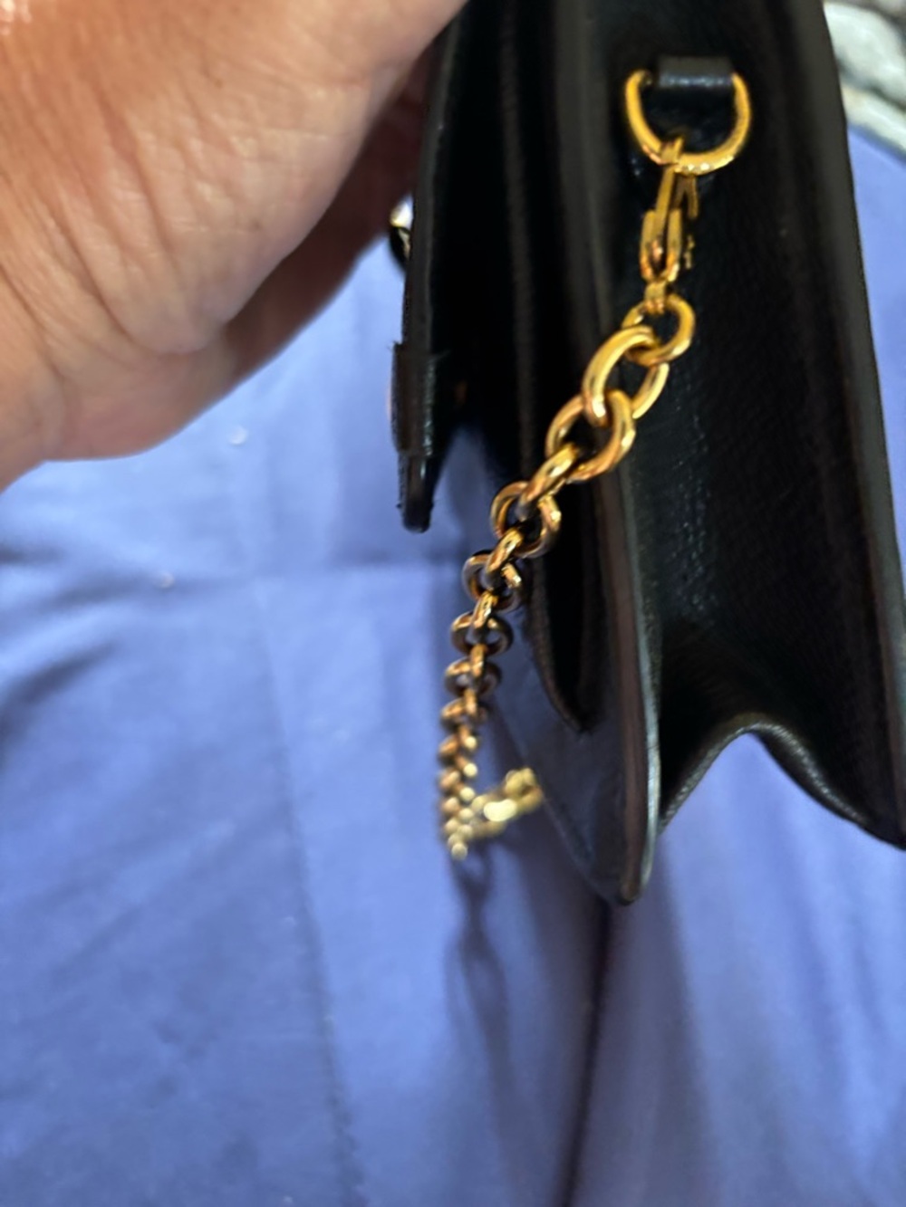 Louis Vuitton Black Monogram Leather Crossbody with Gold Hardware - Picture 5 of 12
